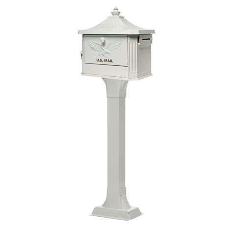 white stainless steel mailboxes residential